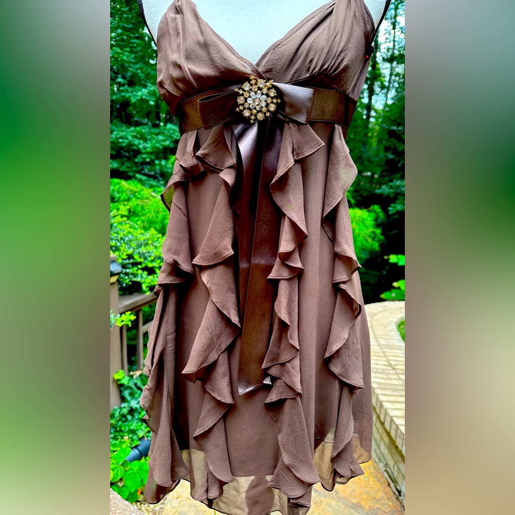 Bcbg Brown Cocktail Dress